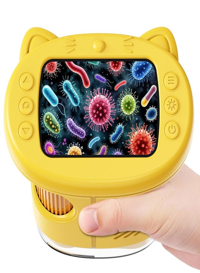 Nisumkey 1000X Handheld Digital Microscope for Kids : Wonderquest Microscope with 2.0" IPS Screen, STEM Toys for Ages 3-6 8-13 Girls Boys Child, Portable Edu Gift Age 4-6 8-12 Children Students - Image 1